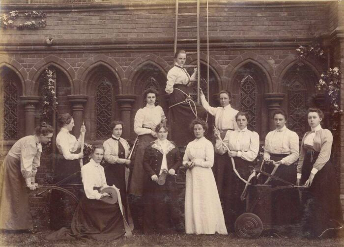 "The All-Female Fire Brigade At Girton College, Cambridge, 1877-1878"
