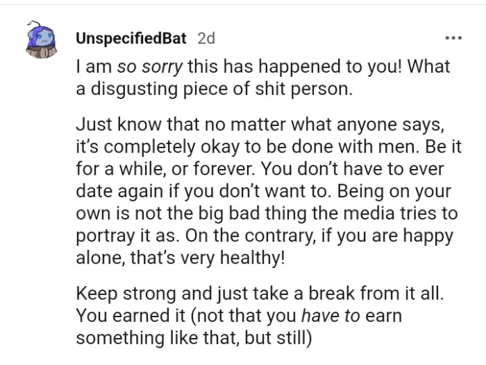 If you're happy alone, then this redditor considers it to be healthy
