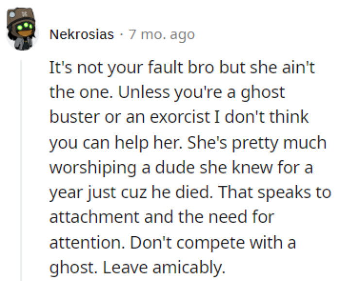 Competing with a ghost