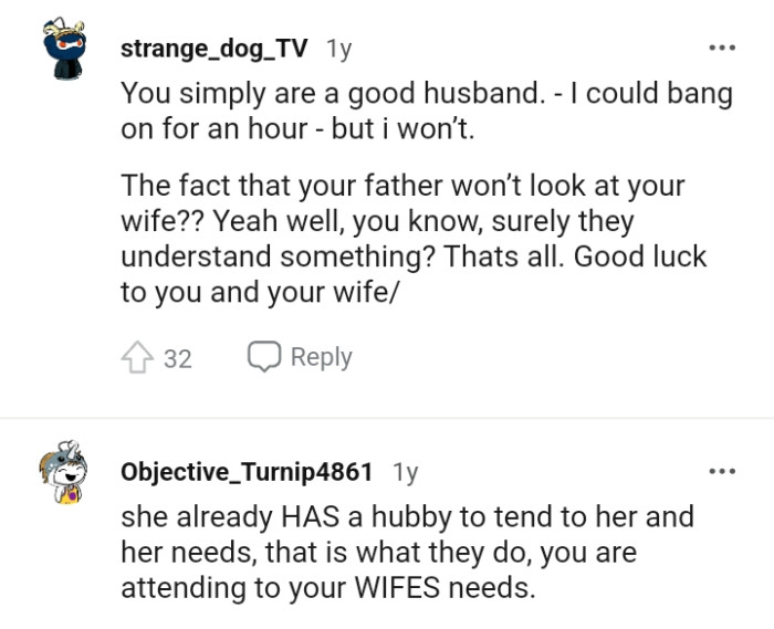 OP's mom has a husband