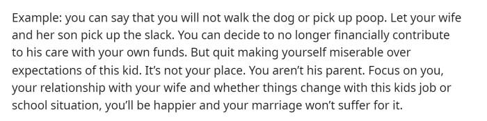 They even gave a long detailed example for OP to take a different stance. Knowing how to stepparent is a whole different world.