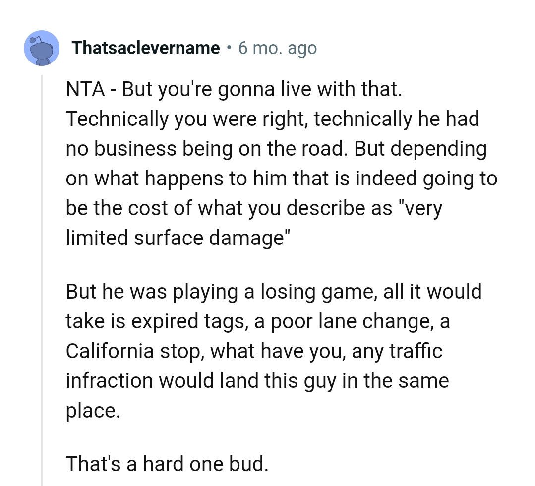 The OP did say it was a limited surface damage