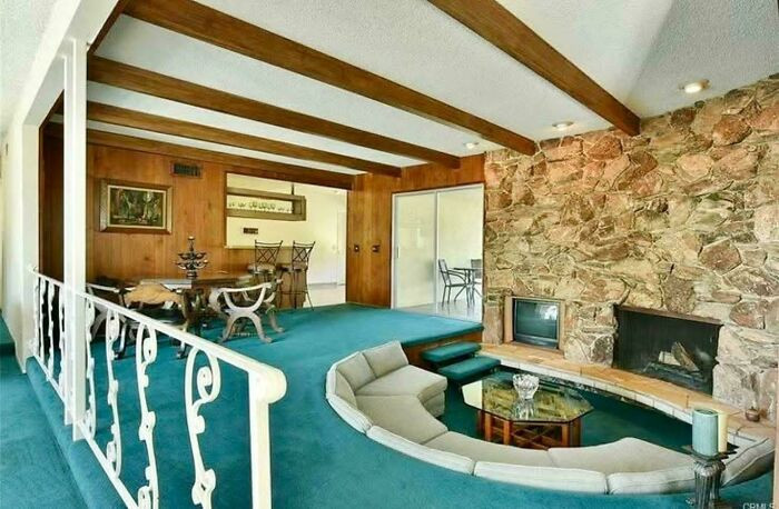"Did Your Neighborhood Have Any Houses With A Sunken Family Area Or Den?"