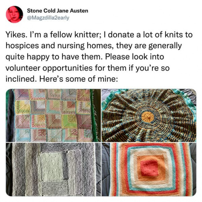From a fellow knitter