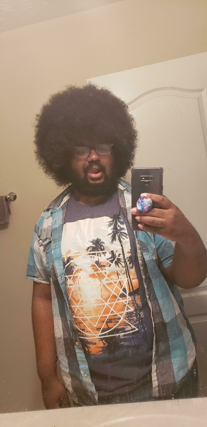 "A Comment Suggested I Post On Here, So Here's My Fro I've Been Growing Since 2016"