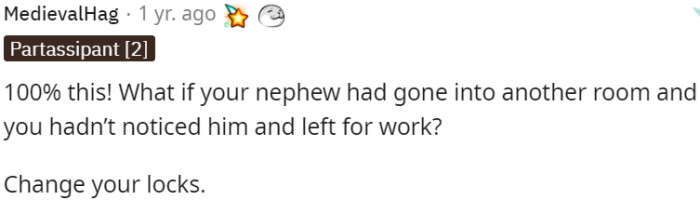 Ensure child's safety