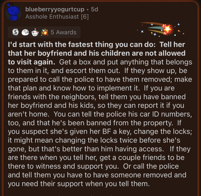 Op should act fast before things get out of control.