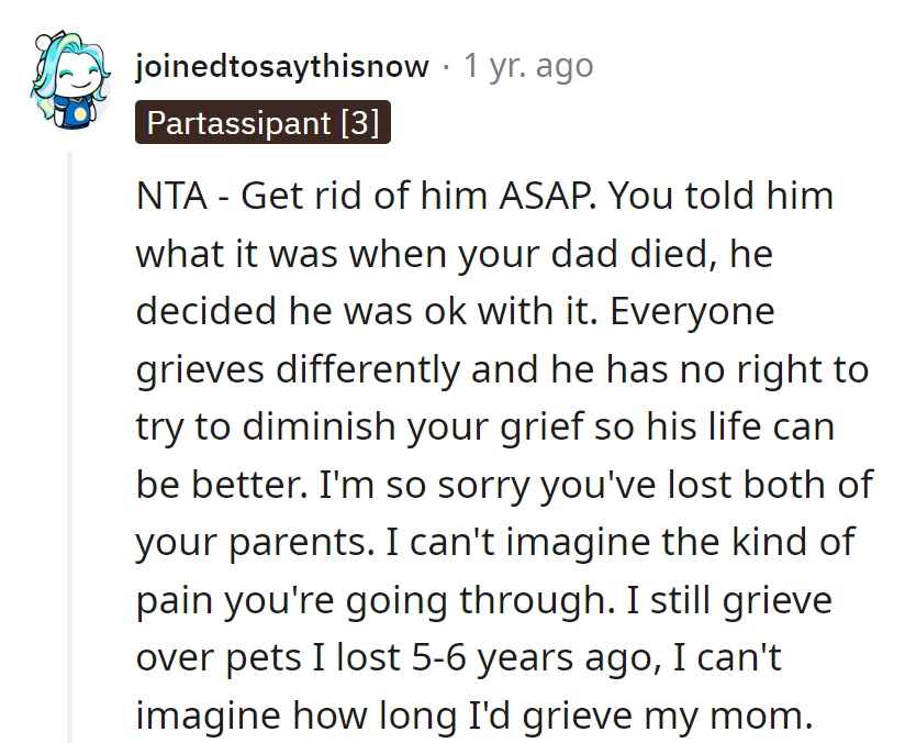 His minimizing pain? A major red flag.