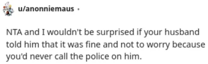 What makes the husband an enabler.