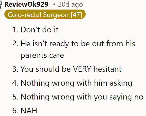 She shouldn't do it.