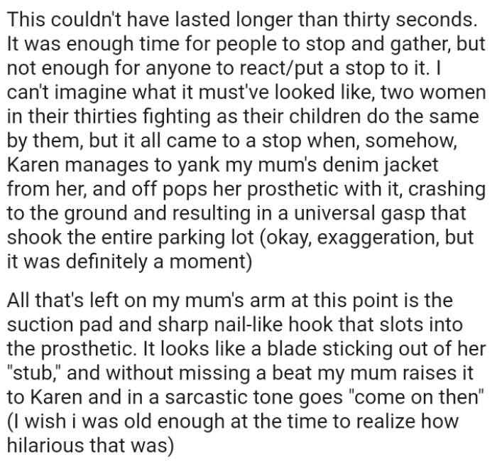 Two women in their thirties fighting as their children do the same