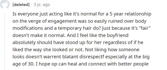 But one Redditor had a different perspective on the situation