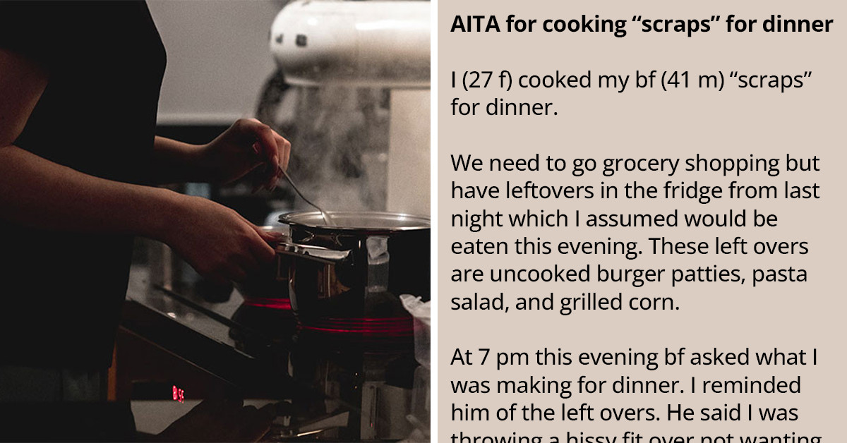 Red Flags Flare When Young Woman Is Accused By Her Boyfriend Of Making Him A Meal From "Scraps"