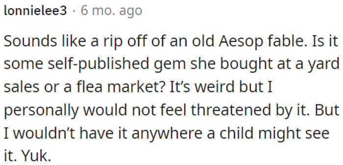 This seems like a modern version of an Aesop fable.