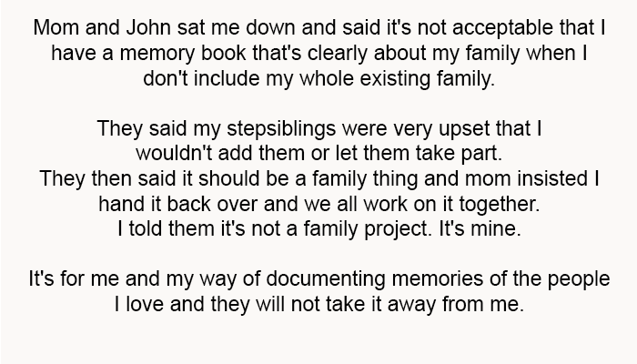 Mom and John sat me down