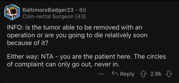 Here's how the Reddit community reacted to the user's post: