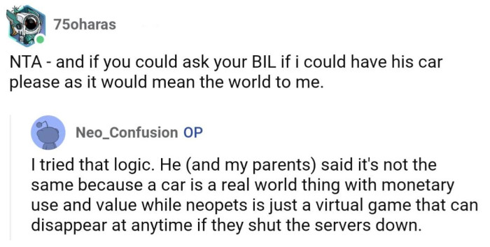 Apparently, using BIL's logic back at him didn't go over well