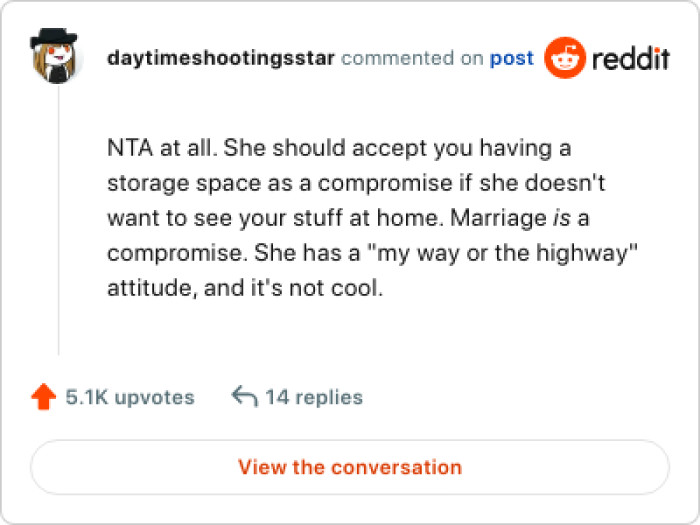 Marriage is a compromise