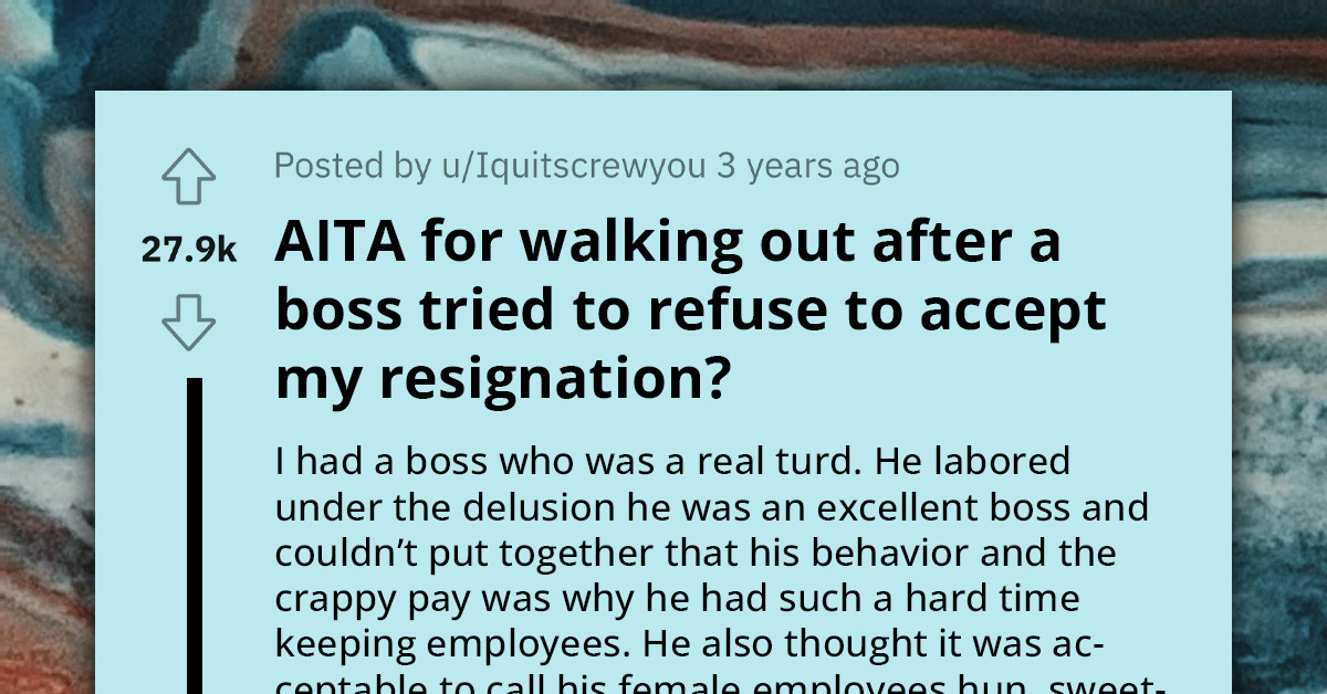 Woman Quits On The Spot When Toxic Boss Refuses To Accept Her Two-Weeks' Notice, Faces Backlash From Colleagues For Leaving Them Stranded