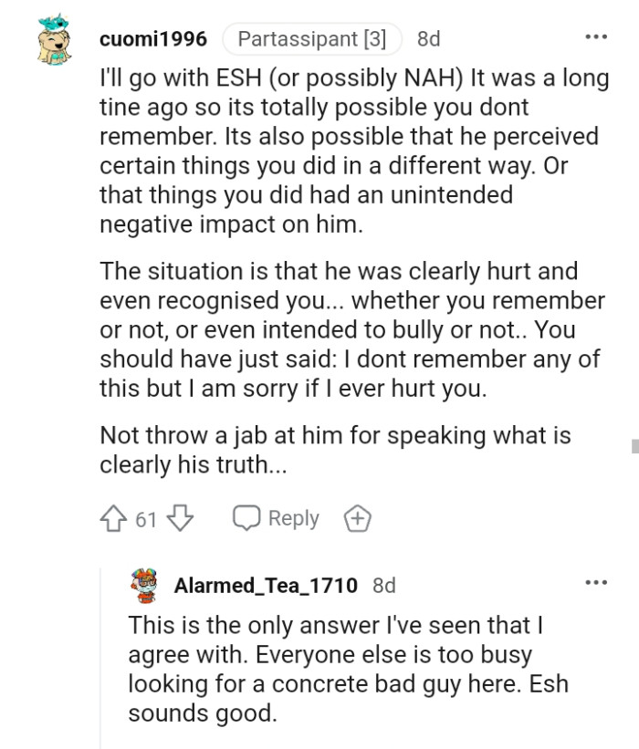 The situation is that he was clearly hurt