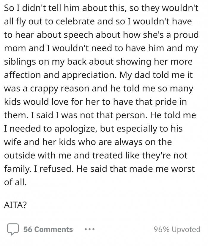 3. He chose not to tell them about his apprenticeship to avoid the same thing happening again.