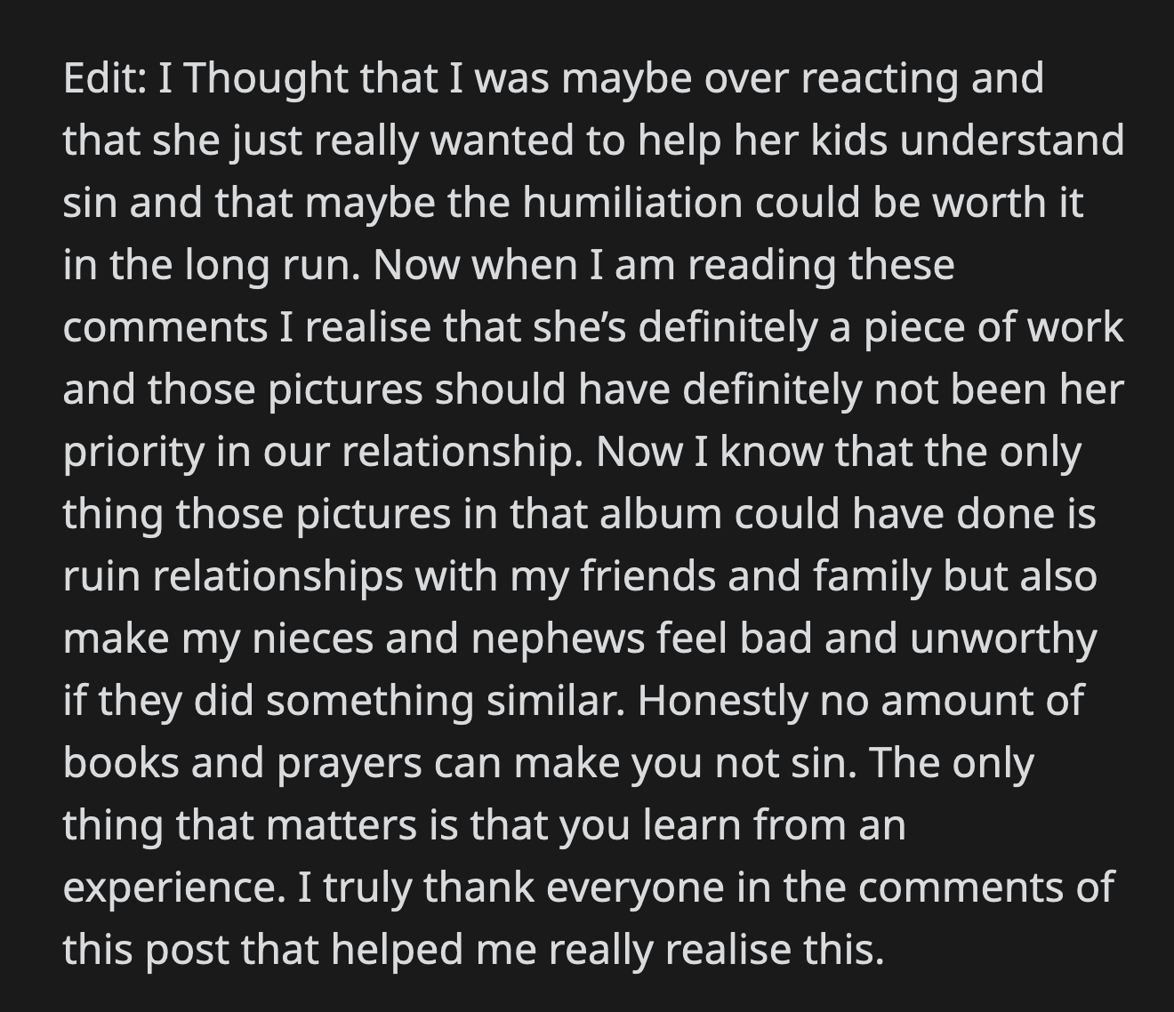 Thanks to the comments, OP realized how spiteful her sister was.