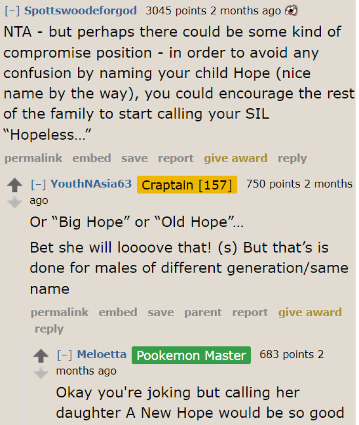 One user presented a brilliant idea-slash-compromise to distinguish between the two.