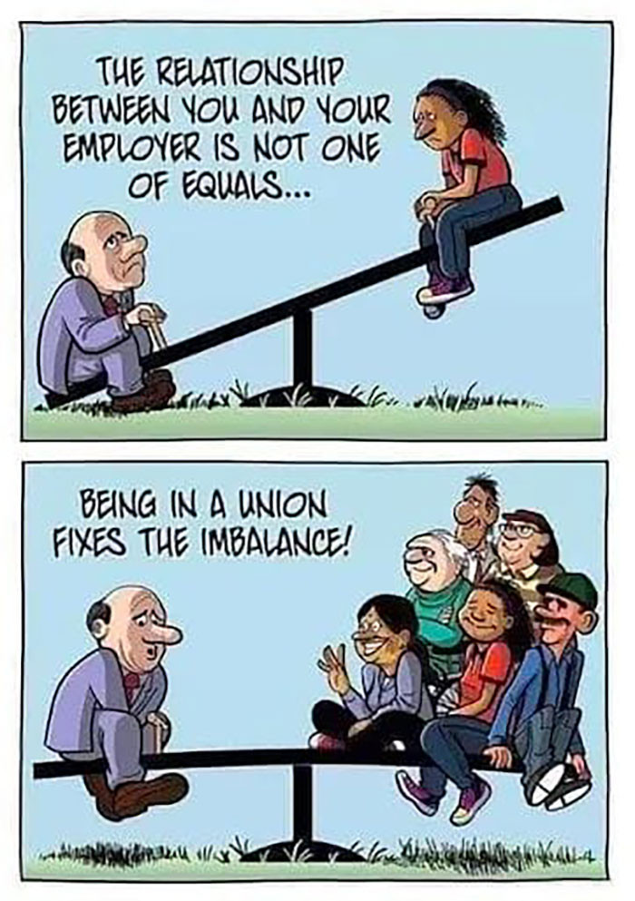 38. Being in a union...