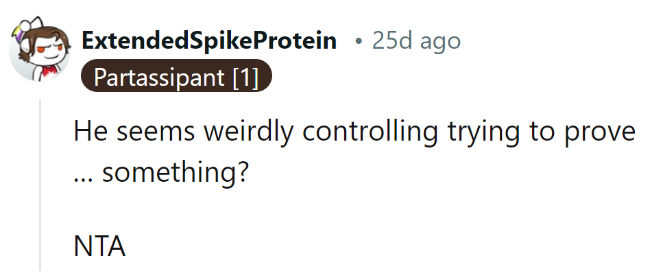 He's measuring out control instead of coffee. Definitely not their cup of tea.