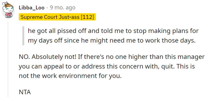 This is not a healthy work environment