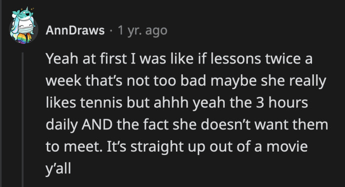 The rant about Australian men was suspicious as hell.