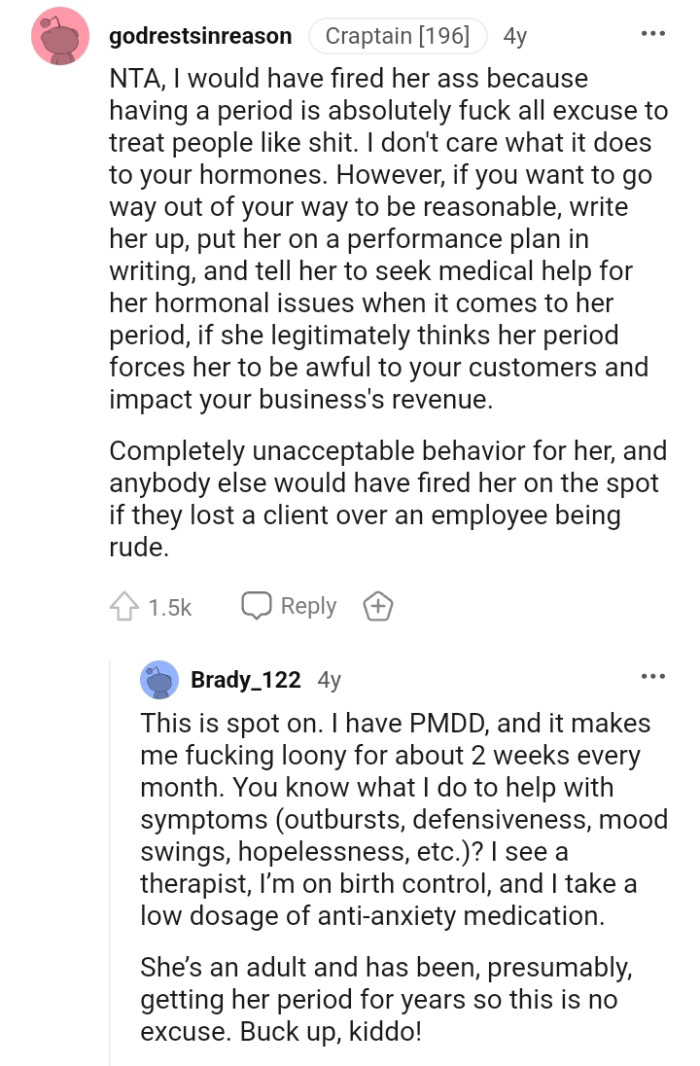 Going out of your way to be reasonable