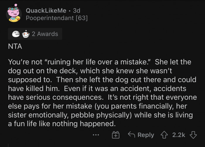 Accidents can have serious consequences too.