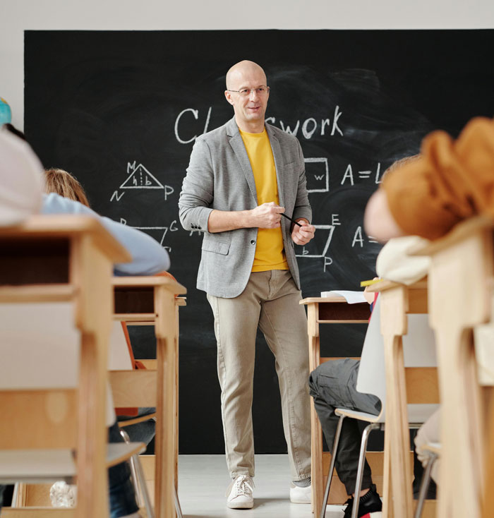 A male teacher