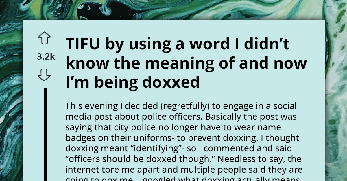 Redditor Earns The Ire Of Social Media Users For Misusing "Doxxed" In A Post About Police Badge Controversy