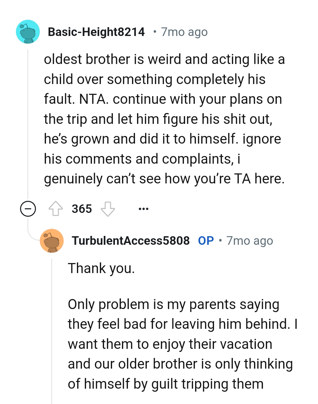 And the comments from other Redditors roll in...