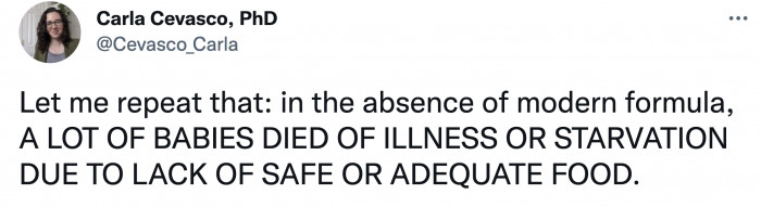 They didn't have safe or nutritious food.