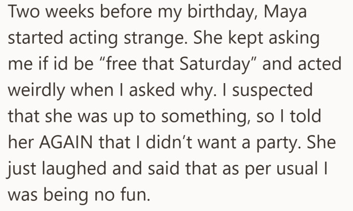 The warning signs were there early, but her boundary still got brushed off as a joke.