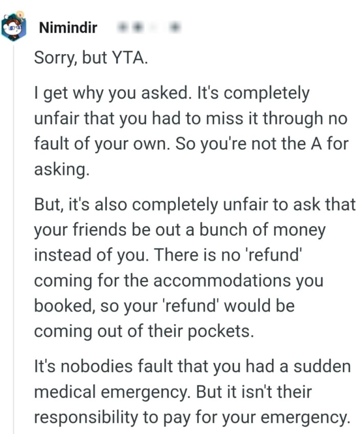 The OP is not the AH for asking