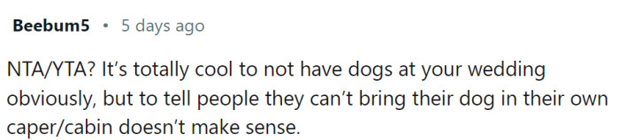 This doesn't make sense for this Redditor.