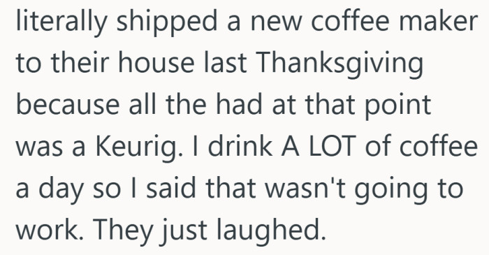 Apparently shipping a whole coffee maker caused less drama than a bag of vegetables.