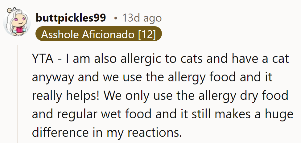 Living life on the edge: allergic to cats, but cuddling with defiance. It's the 'allergy dry food' diet for the win!