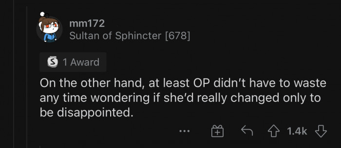 OP got confirmation that things are still exactly the same.