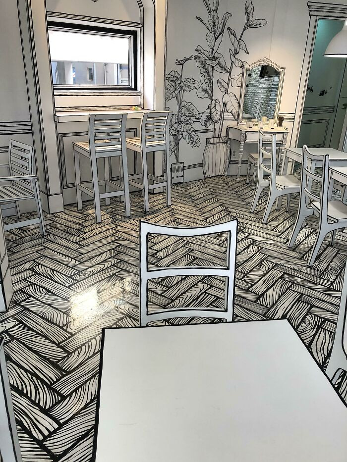 13. The café in Seoul that defies the laws of depth