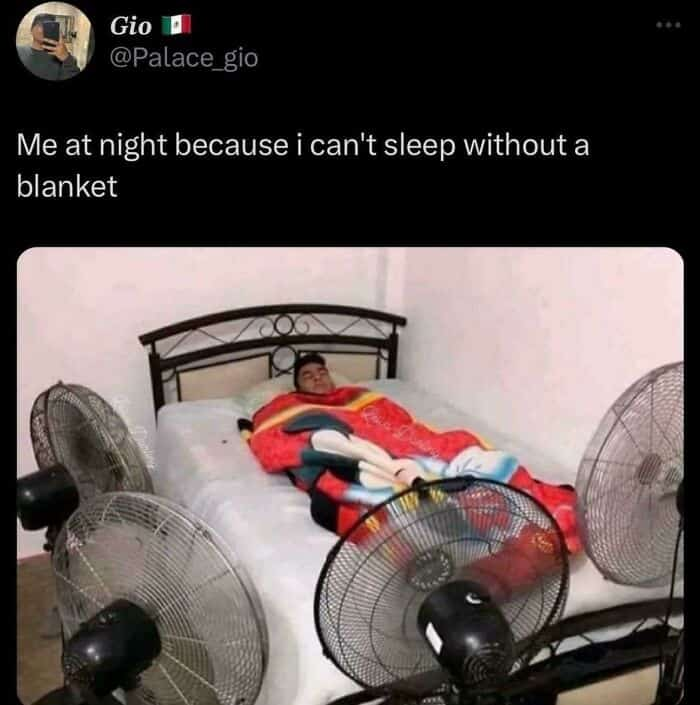 21. So freaking hot in here