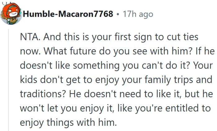 Red flag spotted—he’s not just allergic to cabins, he’s allergic to compromise.