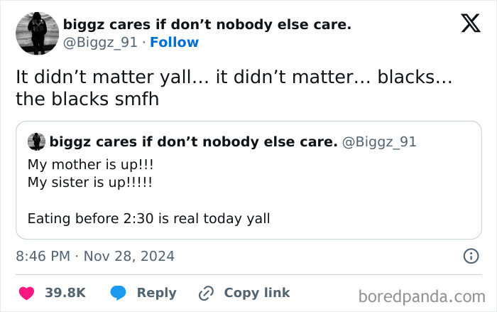 18. It didn't matter