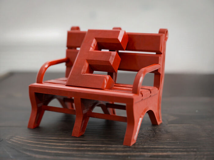"I Made A Slightly Tweaked Version Of The Popular And Incredible 3D Boaty Model By Depep1, To Include An Incline Overhang Test! I Call It, The Bench - E!"