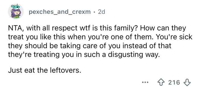 They should be taking care of you.