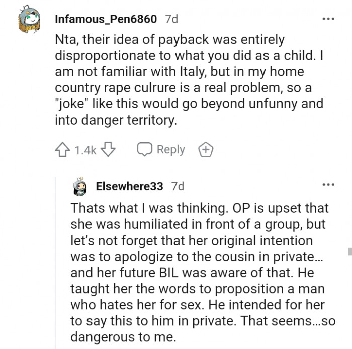 13. Her original intention was just to apologize